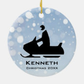 スノーモービルオーナメント セラミックオーナメント (裏面)