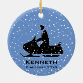 スノーモービルオーナメント セラミックオーナメント (裏面)