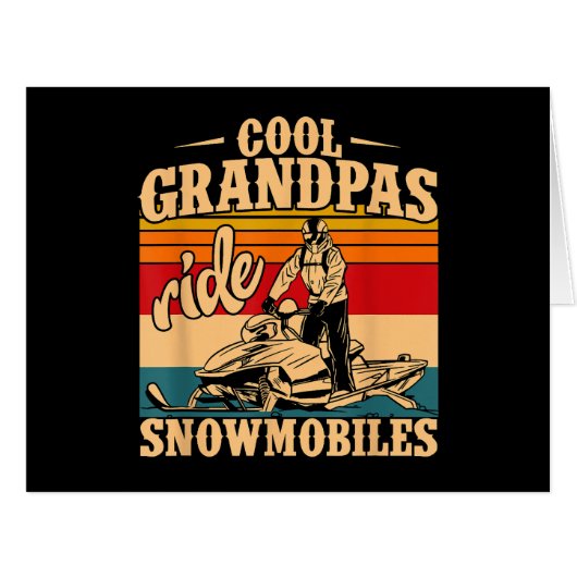 スノーモービルクールに乗るグランパス乗りスノーモービルSnowmobile Snowmob (正面横)