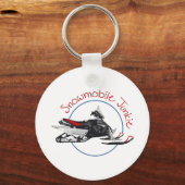 スノーモービルジャンキー キーホルダー (正面)