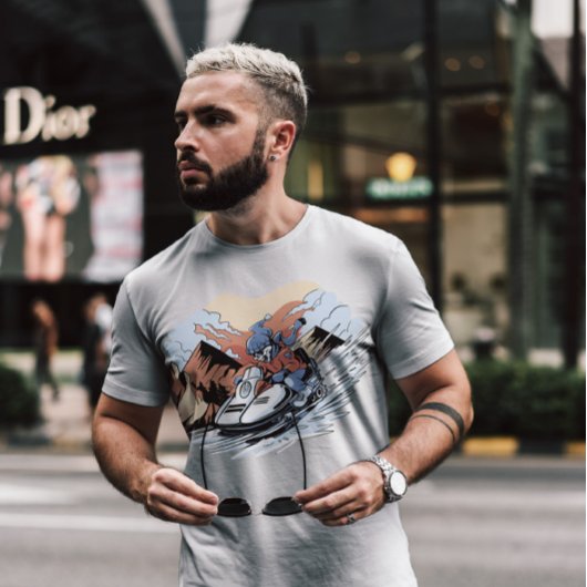 スノーモービルスケルトン Tシャツ