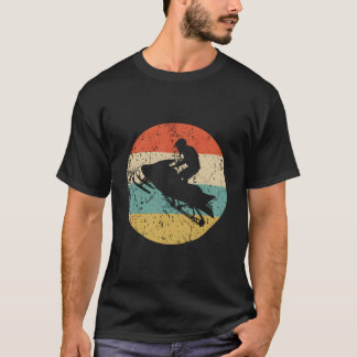 スノーモービルスタイルのスノーモービリング Tシャツ