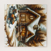 スノーモービルパズル ジグソーパズル (横)