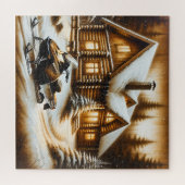 スノーモービルパズル ジグソーパズル (横)