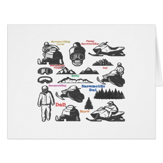 スノーモービルパパ、スノーモービル愛好家 (正面横)