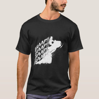スノーモービルブラップ冬のモータースレッド雪の屋外アメリカ Tシャツ