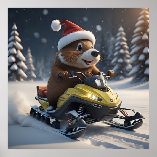 スノーモービルポスター ポスター (正面)