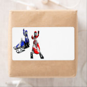 スノーモービルレース ラベル (インサイチュ)