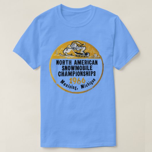 スノーモービルレース Tシャツ (デザイン正面)