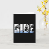 スノーモービル乗りスノーモービル冬のスポーツスキーヤーS カード (黄色い花)