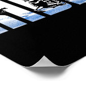 スノーモービル乗りスノーモービル冬のスポーツスキーヤーS ポスター (角)