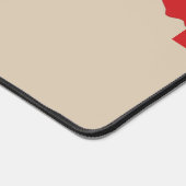 スノーモービル冬をテーマパーソナライズされたにした デスクマット (コーナー)