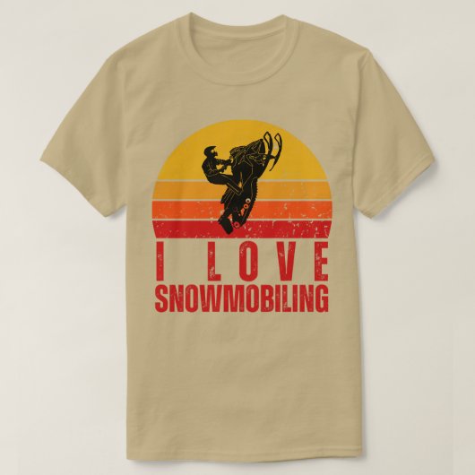 スノーモービル大好き15 Tシャツ (デザイン正面)