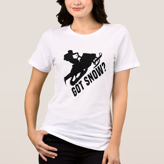 スノーモービル得- Snow Snowmobile Gives トライブレンドＴシャツ (正面)