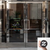 スノーモービル漫画イラストレーション ウィンドウサイン (オフィスドア)