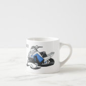 スノーモービル漫画イラストレーション エスプレッソカップ (右)