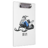 スノーモービル漫画イラストレーション クリップボード (右)