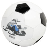 スノーモービル漫画イラストレーション サッカーボール (3/4)