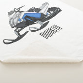 スノーモービル漫画イラストレーション シェルパブランケット (3/4)