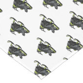 スノーモービル漫画イラストレーション ショートテーブルランナー (コーナー)