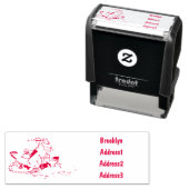 スノーモービル漫画イラストレーション セルフインキングスタンプ (インサイチュ)