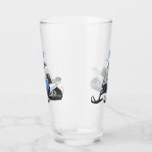 スノーモービル漫画イラストレーション タンブラーグラス (左)