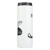 スノーモービル漫画イラストレーション タンブラー (裏面)