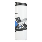 スノーモービル漫画イラストレーション タンブラー (回転右)