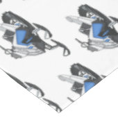 スノーモービル漫画イラストレーション テーブルクロス (アングル)