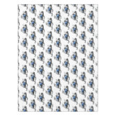 スノーモービル漫画イラストレーション テーブルクロス (正面)