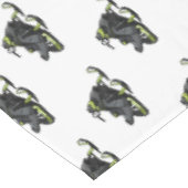 スノーモービル漫画イラストレーション テーブルクロス (アングル)