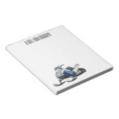 スノーモービル漫画イラストレーション ノートパッド (アングル)