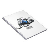 スノーモービル漫画イラストレーション ノートブック (右側)