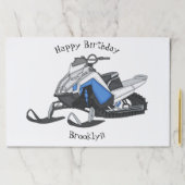 スノーモービル漫画イラストレーション ペーパーパッド (インサイチュ)