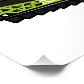 スノーモービル漫画イラストレーション ポスター (コーナー)