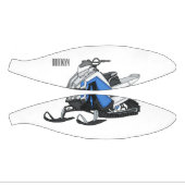 スノーモービル漫画イラストレーション ミニバスケットボール (パネル)