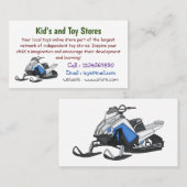 スノーモービル漫画イラストレーション 名刺 (正面/裏面)