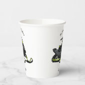 スノーモービル漫画イラストレーション 紙コップ (左)