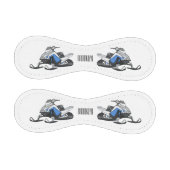 スノーモービル漫画イラストレーション 野球ボール (パネル)