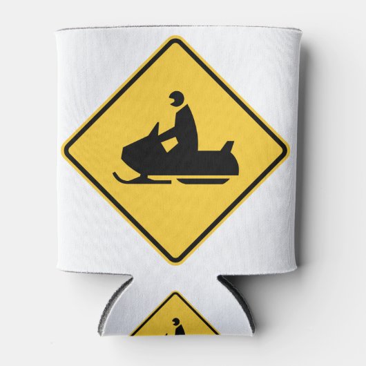 スノーモービル記号 缶クーラー (正面)