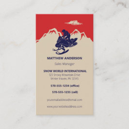 スノーモービル販売サービスレンタル垂直 名刺