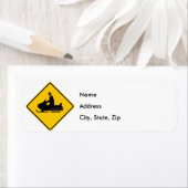 スノーモービル高速道路標識 ラベル (インサイチュ)