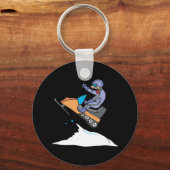 スノーモービル・ジャンプ キーホルダー (正面)