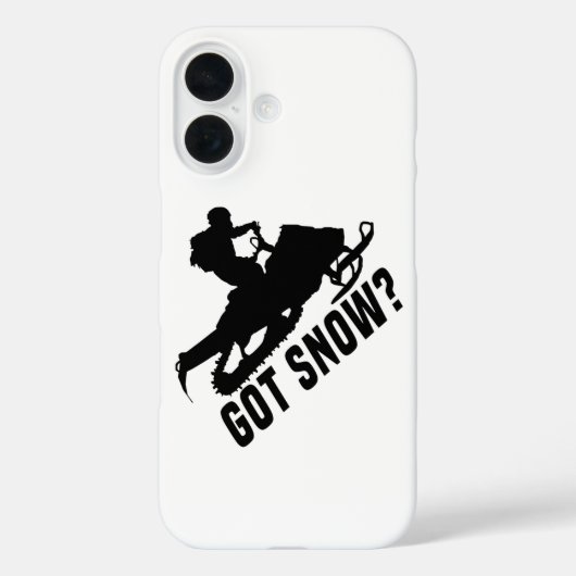 スノーモービル - スノーモービルギフトに雪が降る Case-Mate iPhoneケース (裏面)