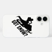 スノーモービル - スノーモービルギフトに雪が降る Case-Mate iPhoneケース (裏面 (横))