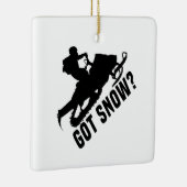 スノーモービル セラミックオーナメント (右)