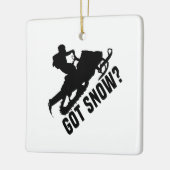 スノーモービル セラミックオーナメント (左)