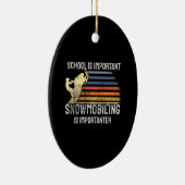 スノーモービル セラミックオーナメント (右)