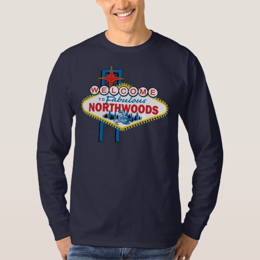 スノーモービル/ノースウッズへようこそ Tシャツ (正面)