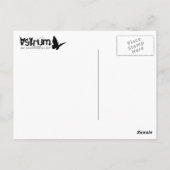 スノーモービル。パウダートレイル。 ポストカード (裏面)